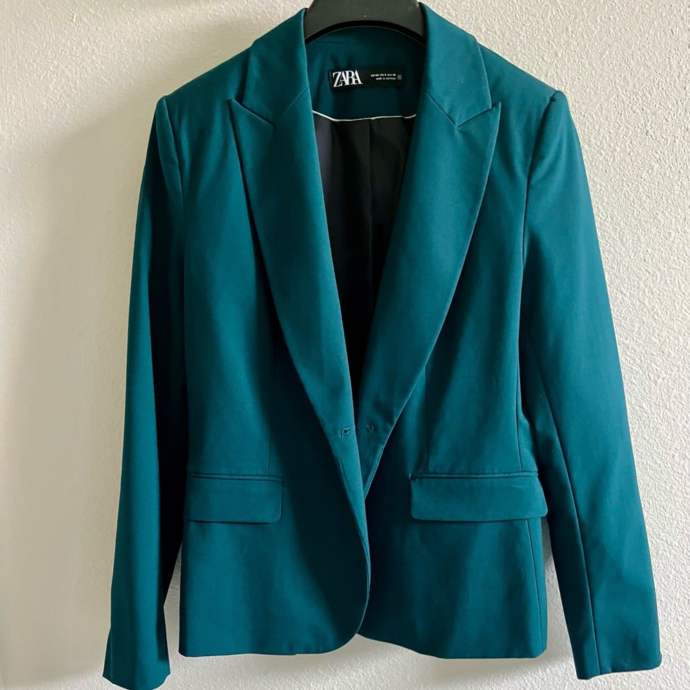 Zara Women's Teal Blazer